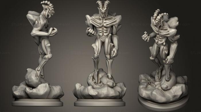 Figurines simple (Lava Demon, STKPR_0797) 3D models for cnc